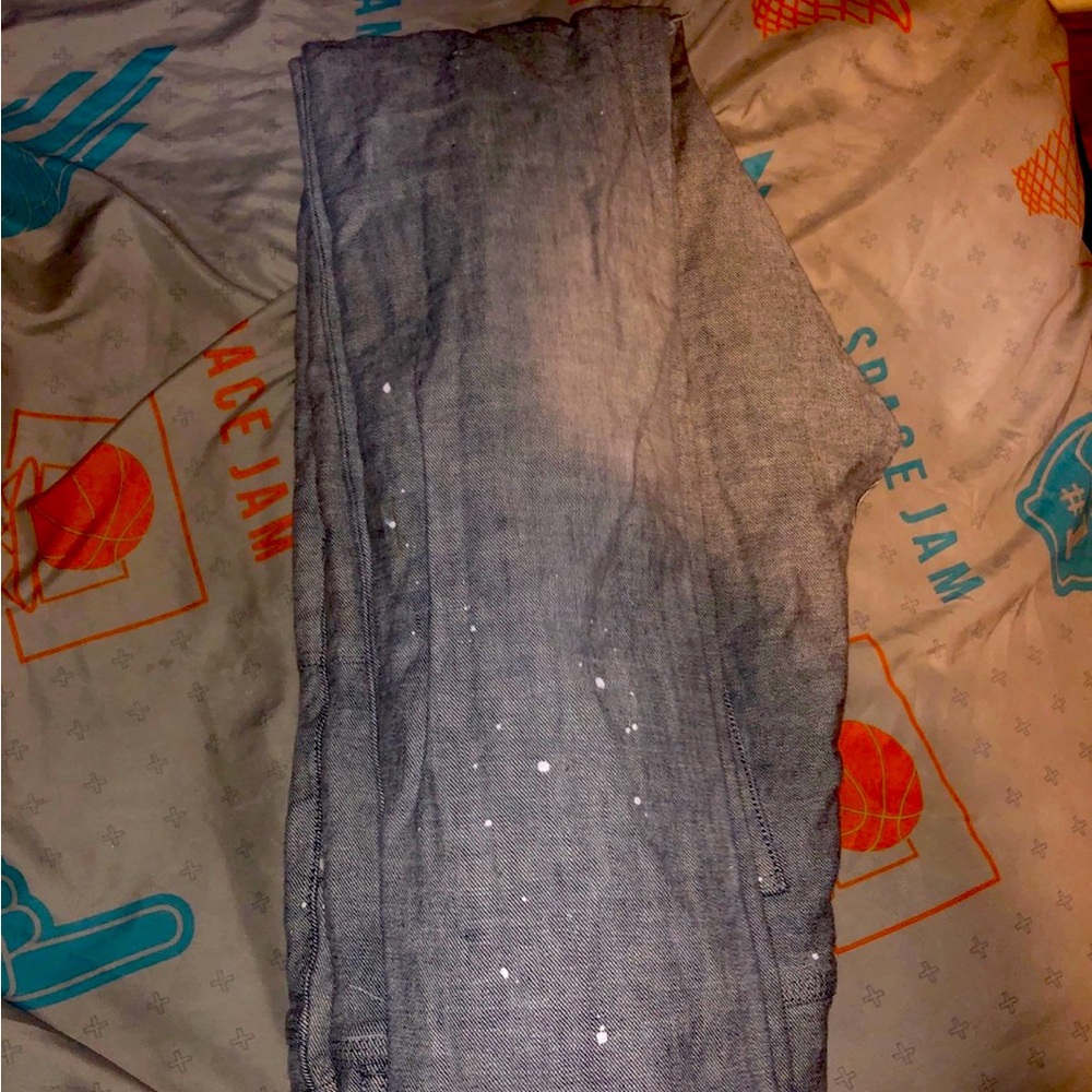 Purple jeans